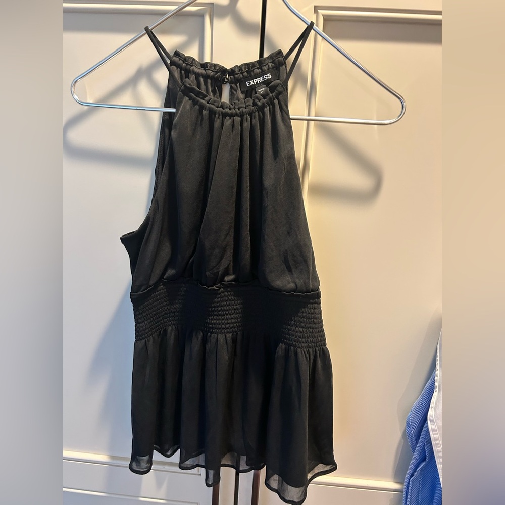 NWT Express Black Halter Top